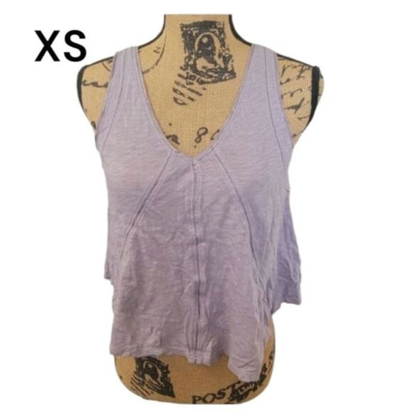 Urban Outfitters Tops - XS UO Silence+Noise Sparkle Trim Lavender Knit V-neck Tank Top